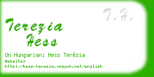 terezia hess business card